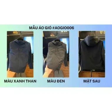 Áo Gió Nam 2 Lớp Ấm Áp Chống Gió Nước Mùa Đông Giá Rẻ 280k - QG006