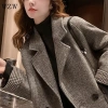Áo khoác blazer len dáng rộng phong cách Hàn Quốc – thời trang thu đông 2.022 giá ưu đãi 4