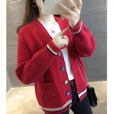 Áo Khoác Cardigan Nữ Hàn Quốc Cổ V Dáng Ngắn Giá Shock 150k 4 Áo Khoác Cardigan Nữ Hàn Quốc Cổ V Dáng Ngắn Giá Shock 150k 4