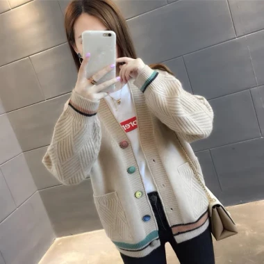 Áo Khoác Cardigan Nữ Hàn Quốc Cổ V Dáng Ngắn Giá Shock 150k 11 Áo Khoác Cardigan Nữ Hàn Quốc Cổ V Dáng Ngắn Giá Shock 150k 11