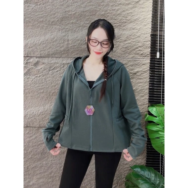 Áo Khoác Chống Nắng Umi BabyDoll Quỳnh Nhi 6 Túi, Nón To, Túi Khoá Kéo – Giá 244k 2