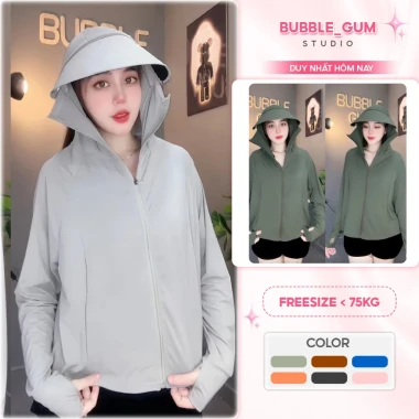 Áo Khoác Nữ Chống Nắng Croptop Thun Su Lạnh UV 4 Túi Freesize Dưới 75Kg Giá Shock 173.850đ Áo Khoác Nữ Chống Nắng Croptop Thun Su Lạnh UV 4 Túi Freesize Dưới 75Kg Giá Shock 173.850đ