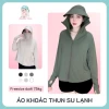 Áo Khoác Nữ Chống Nắng Croptop Thun Su Lạnh UV 4 Túi Freesize Dưới 75Kg Giá Shock 173.850đ 2
