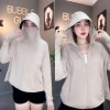 Áo Khoác Nữ Chống Nắng Croptop Thun Su Lạnh UV 4 Túi Freesize Dưới 75Kg Giá Shock 173.850đ 3