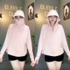 Áo Khoác Nữ Chống Nắng Croptop Thun Su Lạnh UV 4 Túi Freesize Dưới 75Kg Giá Shock 173.850đ 5