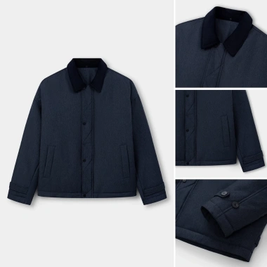 Áo khoác phao nam KRIK Boxy nhồi bông polyester nhẹ ấm, thanh lịch - 899.000 VND 4