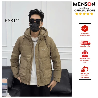 Áo khoác phao nam quảng châu cao cấp trần bông siêu nhẹ siêu ấm Hàng Loại 1 Menson MD5-68812 Áo phao nam big size 2025 11