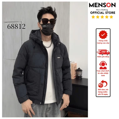 Áo khoác phao nam quảng châu cao cấp trần bông siêu nhẹ siêu ấm Hàng Loại 1 Menson MD5-68812 Áo phao nam big size 2025 13