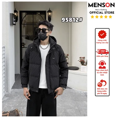 Áo khoác phao nam quảng châu cao cấp trần bông siêu nhẹ siêu ấm Hàng Loại 1 Menson MD5-68812 Áo phao nam big size 2025 20