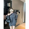 Áo len chui đầu hở vai dáng rộng dệt kim mùa thu 2.025 phong cách mới - giá giảm 656.013 5