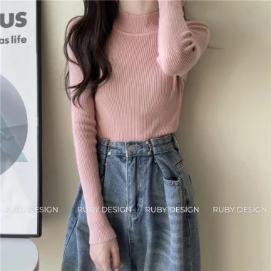 Áo Len Nữ Tăm Cổ 3 Phân Giữ Nhiệt Dài Tay Quảng Châu - RuBy Design Giảm Giá 95940 còn 78000 VND 18