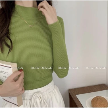 Áo Len Nữ Tăm Cổ 3 Phân Giữ Nhiệt Dài Tay Quảng Châu - RuBy Design Giảm Giá 95940 còn 78000 VND 19