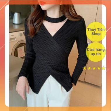 Áo Len Nữ Vạt Chéo Ngực Dài Tay Quảng Châu - Len Đũa Cao Cấp Giảm Giá CỰC SỐC 109k 11 Áo Len Nữ Vạt Chéo Ngực Dài Tay Quảng Châu - Len Đũa Cao Cấp Giảm Giá CỰC SỐC 109k 11
