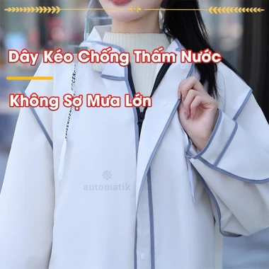 Áo Mưa Trùm Toàn Thân Nam Nữ Siêu Bền - Dày Dặn Automatik Giá Tốt 155k 4 Áo Mưa Trùm Toàn Thân Nam Nữ Siêu Bền - Dày Dặn Automatik Giá Tốt 155k 4