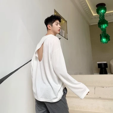 Áo Phông Nam Dài Tay Hở Lưng Sexy Giá Cực Rẻ - Giảm Chỉ Còn 435k 2