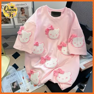 Áo Phông Nữ Kity Dễ Thương Form Rộng Tay Lỡ Giá Cực Sốt 39k - 49920 Giảm Giá 2 Áo Phông Nữ Kity Dễ Thương Form Rộng Tay Lỡ Giá Cực Sốt 39k - 49920 Giảm Giá 2