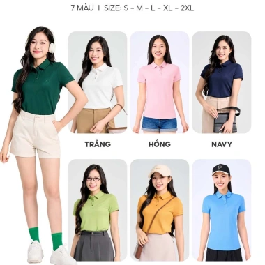 Áo Polo Nữ YODY Cotton Mắt Chim Co Giãn Thoáng Mát Chống Nhăn APN7.280 Giá 199k