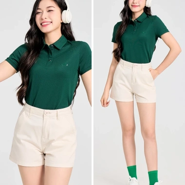 Áo Polo Nữ YODY Cotton Mắt Chim Co Giãn Thoáng Mát Chống Nhăn APN7.280 Giá 199k