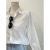 Áo sơ mi linen nữ dài tay form rộng chất dũi trẻ trung năng động – Giá ưu đãi 189k 2