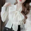 Áo sơ mi nơ trơn siêu xinh, giá chỉ 138.000 - Hàng đẹp, thời trang công sở nữ 4