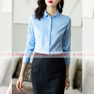 Áo Sơ Mi Nữ Công Sở Trắng Dài Tay Dáng Hàn Quốc Giảm 10% - 161k 5 Áo Sơ Mi Nữ Công Sở Trắng Dài Tay Dáng Hàn Quốc Giảm 10% - 161k 5