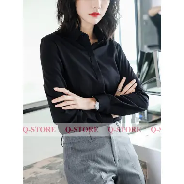 Áo Sơ Mi Nữ Công Sở Trắng Dài Tay Dáng Hàn Quốc Giảm 10% - 161k 12 Áo Sơ Mi Nữ Công Sở Trắng Dài Tay Dáng Hàn Quốc Giảm 10% - 161k 12
