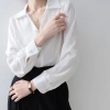 Áo sơ mi nữ dài tay lụa kẻ sọc trẻ trung Oxatyl A42 - công sở sang trọng, vải mát 265k 2