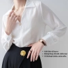 Áo sơ mi nữ dài tay lụa kẻ sọc trẻ trung Oxatyl A42 - công sở sang trọng, vải mát 265k 5