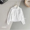 Áo sơ mi thô QCL1 màu tím túi tiện lợi, chất liệu thoáng mát, giảm giá 265k 5