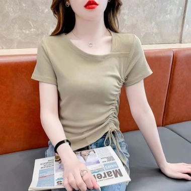 Áo Thun 100% Cotton Nữ Tay Ngắn Phong Cách Châu Âu Mùa Hè - Giá 206.126 VND
