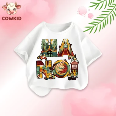 Áo Thun Cho Bé In Hình Việt Nam Hà Nội - Giảm 40920 còn 33000đ, Cotton Thoáng Khí Cho Bé Gái Bé Trai 13