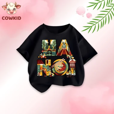 Áo Thun Cho Bé In Hình Việt Nam Hà Nội - Giảm 40920 còn 33000đ, Cotton Thoáng Khí Cho Bé Gái Bé Trai 14