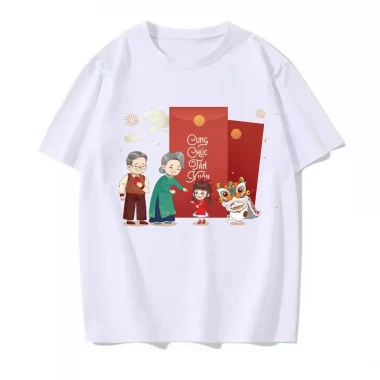 Áo Thun Cotton Lạnh 4 Chiều Con Xinh Hình In Tết 2026 Cho Bé Trai 13-50kg Giá Cực Sốc Chỉ 49500đ 9