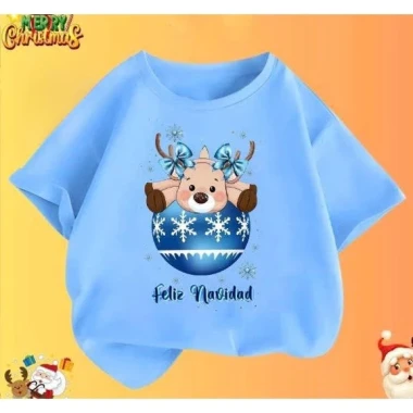Áo Thun Noel Cho Bé Tuần Lộc Dễ Thương - Giá Rẻ 49500đ - In Sắc Nét Không Bong 5 Áo Thun Noel Cho Bé Tuần Lộc Dễ Thương - Giá Rẻ 49500đ - In Sắc Nét Không Bong 5