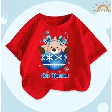 Áo Thun Noel Cho Bé Tuần Lộc Dễ Thương - Giá Rẻ 49500đ - In Sắc Nét Không Bong 12 Áo Thun Noel Cho Bé Tuần Lộc Dễ Thương - Giá Rẻ 49500đ - In Sắc Nét Không Bong 12