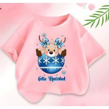 Áo Thun Noel Cho Bé Tuần Lộc Dễ Thương - Giá Rẻ 49500đ - In Sắc Nét Không Bong 13 Áo Thun Noel Cho Bé Tuần Lộc Dễ Thương - Giá Rẻ 49500đ - In Sắc Nét Không Bong 13