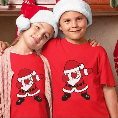 Áo Thun Noel Cho Bé và Gia Đình - Giảm 21% - COD HCM - Áo Thun Đỏ In Hình Noel Giá 49500đ 7