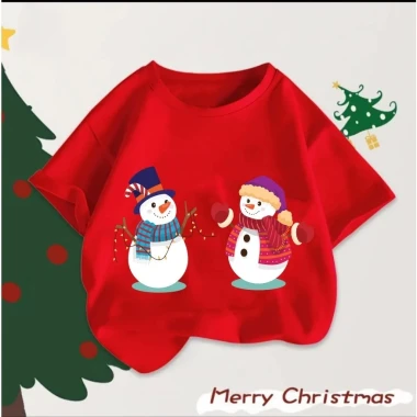 Áo Thun Noel Cho Bé và Gia Đình - Giảm 21% - COD HCM - Áo Thun Đỏ In Hình Noel Giá 49500đ 10