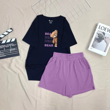 Áo thun nữ rộng NB25 in gấu Bear cotton Loza BP17 - Giảm 25% còn 269k 5