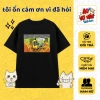 Áo Thun Oversize Meme OK IM FINE Vỡ Vân Premium Cotton 4 Chiều Giá 250k Nam Nữ