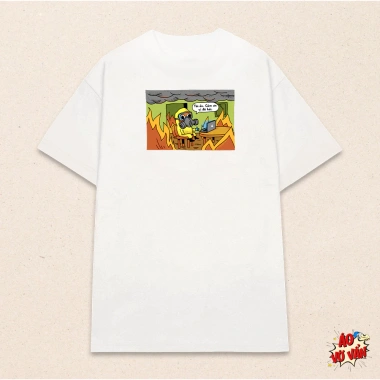 Áo Thun Oversize Meme OK IM FINE Vỡ Vân Premium Cotton 4 Chiều Giá 250k Nam Nữ