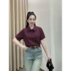 Áo Thun Polo Nữ Cổ Tròn Form Rộng Basic Thanh Lịch Giá ưu đãi 119k 5