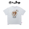Áo Thun Poppop hihi Mascot PP Leopard Oversize 100% Cotton - Grey giá 450.000₫