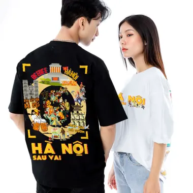 Áo Thun Unisex BEETEE Cotton 100% Giảm Giá - Hà Nội Sau Vai HNSV00 Chỉ 196k 9