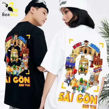 Áo Thun Unisex BEETEE Cotton 100% Giảm Giá - Hà Nội Sau Vai HNSV00 Chỉ 196k 11