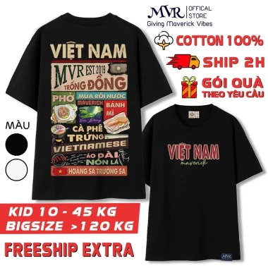 Áo Thun Unisex Tự Hào Việt Nam - Phông Phượt Du Lịch Giá Rẻ Chỉ 58500đ 2