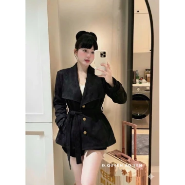 Áo Vest Da Lộn Khuy Kèm Đai Hot Hit – Phong Cách Nam Đậm Độ, Giá Ưu Đãi 410k 5