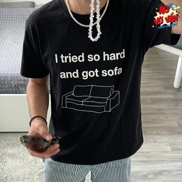 Hình ảnh sản phẩm Áo Vớ Vẩn - Áo Thun Oversize Meme hài hước Cotton 4 chiều Unisex, Giá chỉ 250k