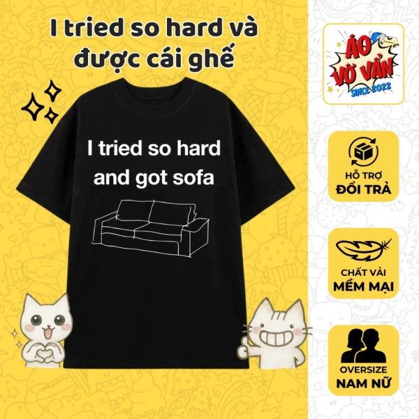 Hình ảnh sản phẩm Áo Vớ Vẩn - Áo Thun Oversize Meme hài hước Cotton 4 chiều Unisex, Giá chỉ 250k