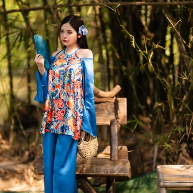 Áo Yếm Lụa Cách Điệu Trung Thu Sen Huế Hội An Giảm 20% Còn 439k 8 Áo Yếm Lụa Cách Điệu Trung Thu Sen Huế Hội An Giảm 20% Còn 439k 8